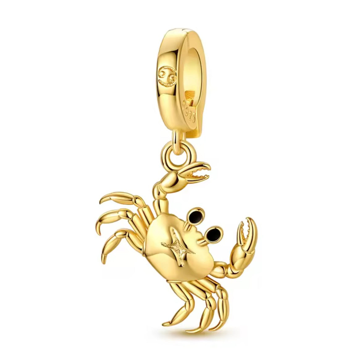 Złoty Charms Znak Zodiaku Rak