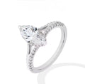 Luksusowy Pierścionek z Moissanitem 2CT Szlif Markiza Moissanite Marquise Royal