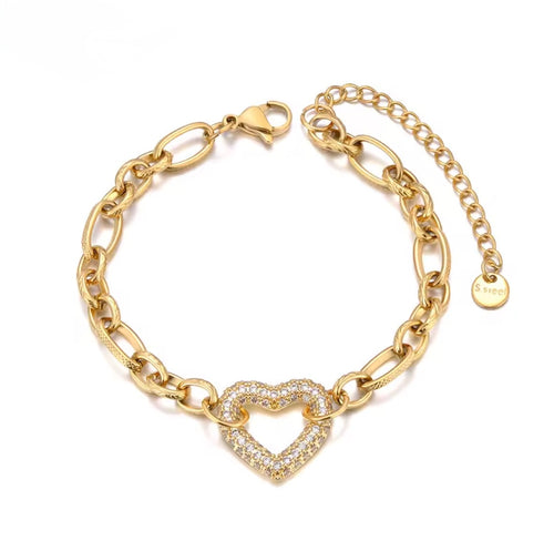 Bransoletka Parisienne Heart Chain
