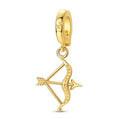 Złoty Charms Znak Zodiaku Strzelec Golden Zodiac Sagittarius Archer