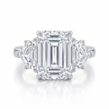 Diamentowy Pierścionek Emerald Imperial Pave 14K