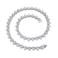 Gruby Naszyjnik Choker z Cyrkoniami Crystal Ice Link